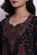 Black Cotton Straight Kurta Regular Pant Suit Set image number 1